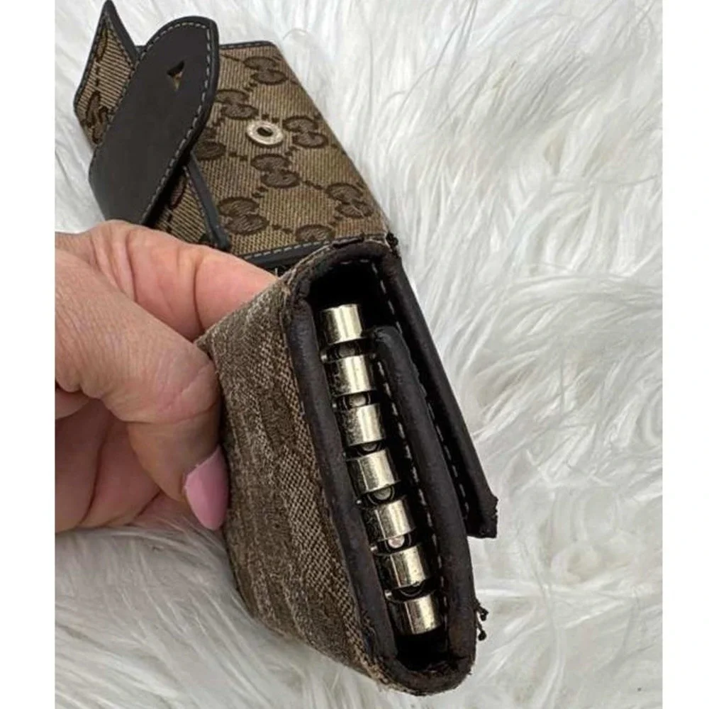 Authentic Gucci GG‎ Canvas Wallet Bundle Vintage Designer Lot Read